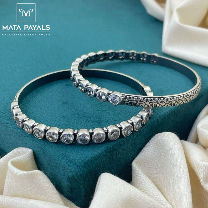 Delightful White Stone Bangle