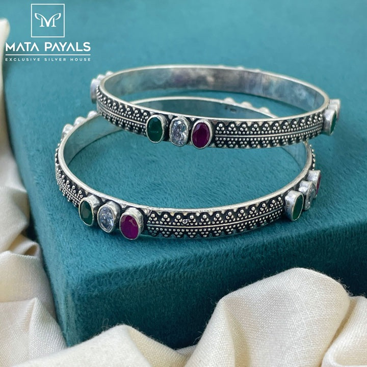 Ethnical Oxidised Bangle