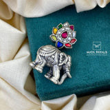 Elephant Kundan Brooch