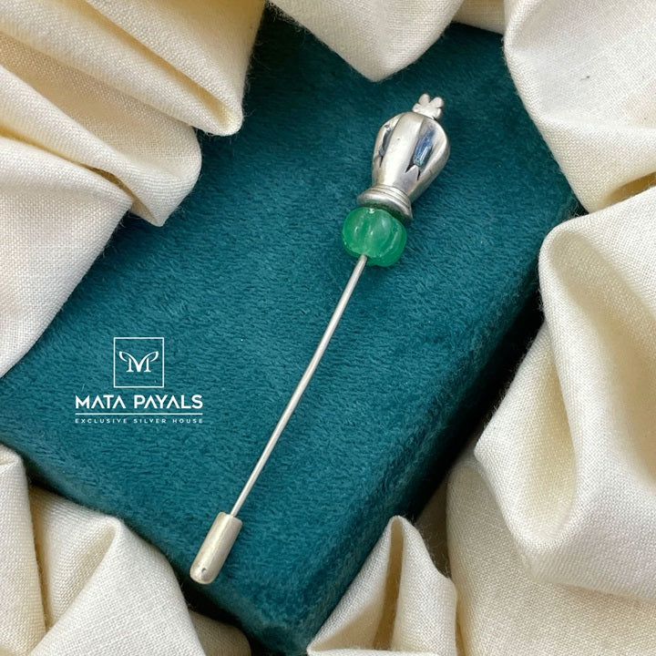 Oxidised Lapel Pin