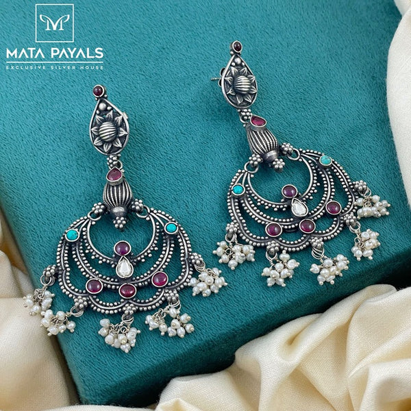 Dazzling Oxidised Chandbali