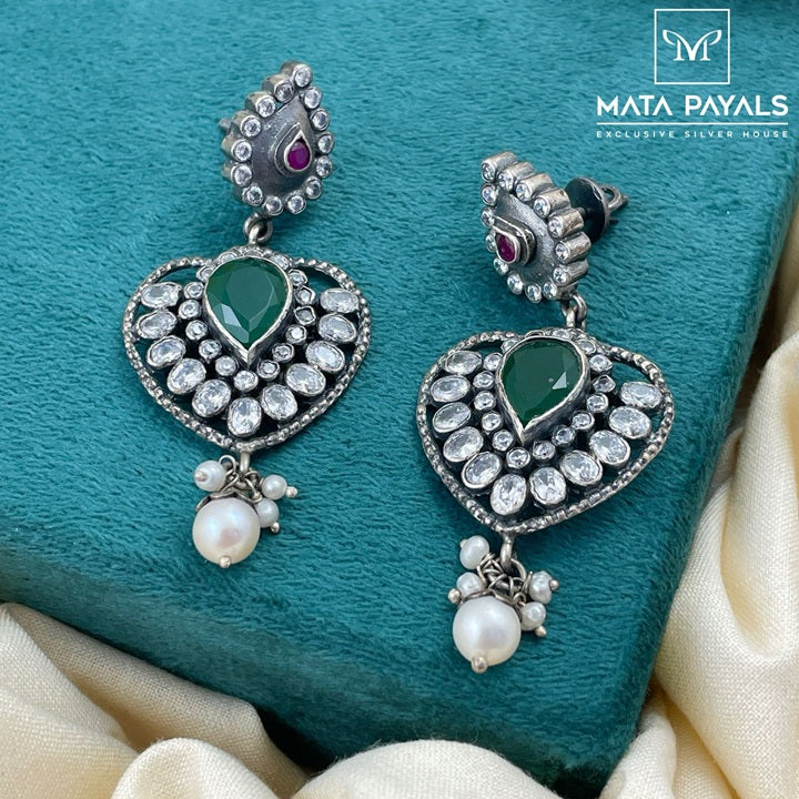 Splendid R&G Oxidised Chandbali