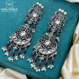 Pleasant Kundan Red Chandbali