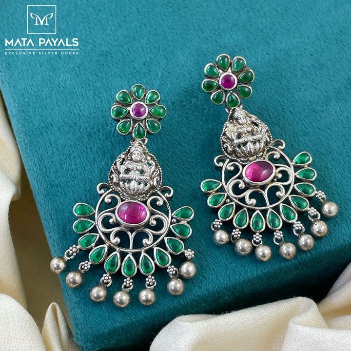Flawless Devi Lakshmi Floral Chandbali