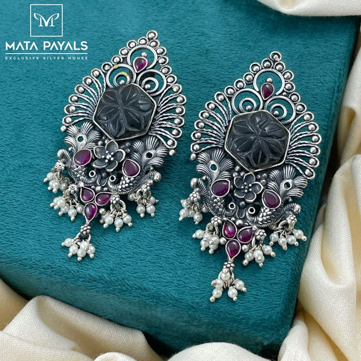 Occasion Wear Oxidised Chandbali