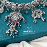 Heritage Oxidised Lakshmi Choker