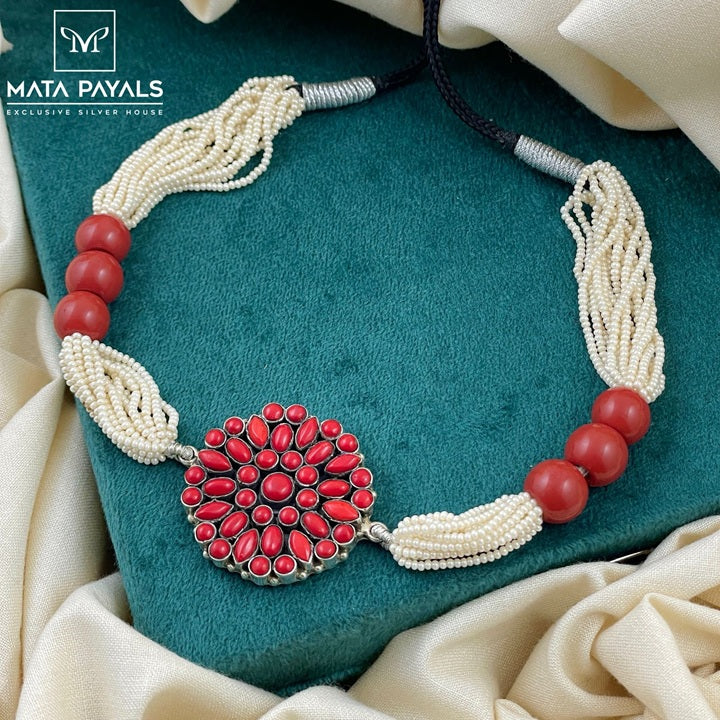 Beautiful Coral Choker