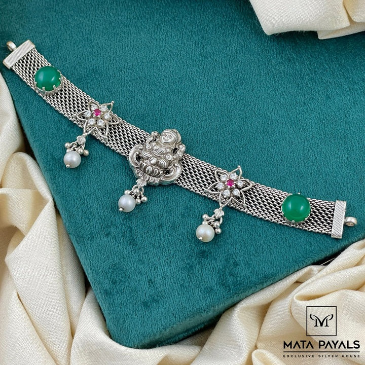 Divine Lakshmi Oxidised Choker