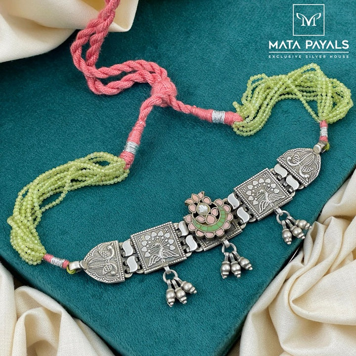 Fascinating Tribal Oxidised Necklace
