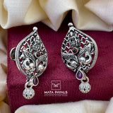 Oxidised Mayura Stud