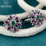 Crazy Cut Stone Toe Ring
