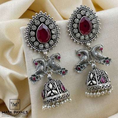 Excellent Dark Pink Jumka