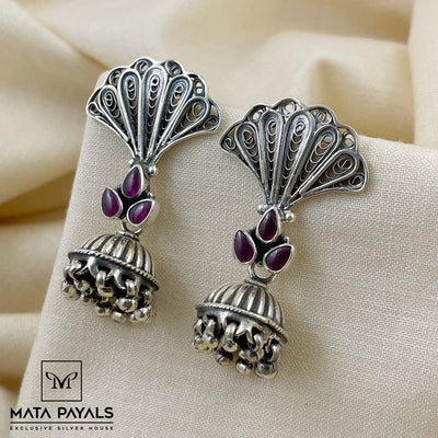 Impressive Oxidised Jumka