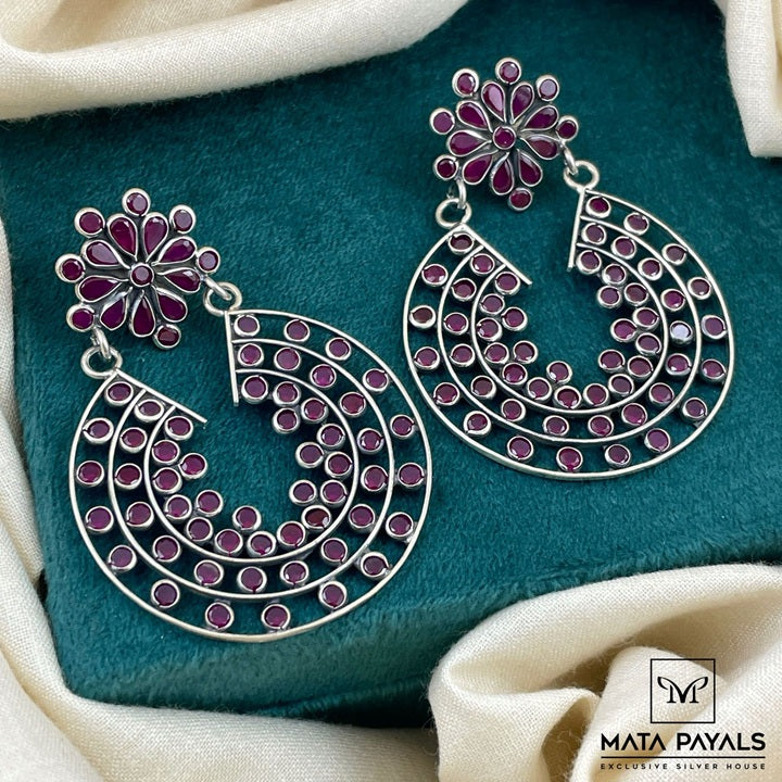 Ravishing Dark Pink Chandbali