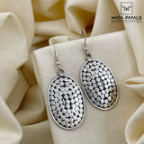 Twinkling Stamped Oxidised Earring