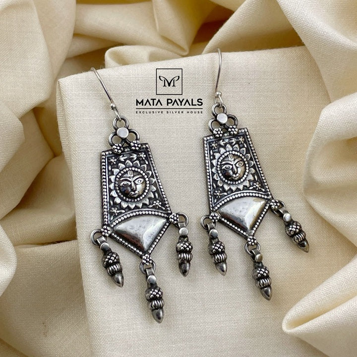 Surya Tribal Oxidised Hanging