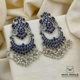 Navy Navy Blue Temple Chandbali