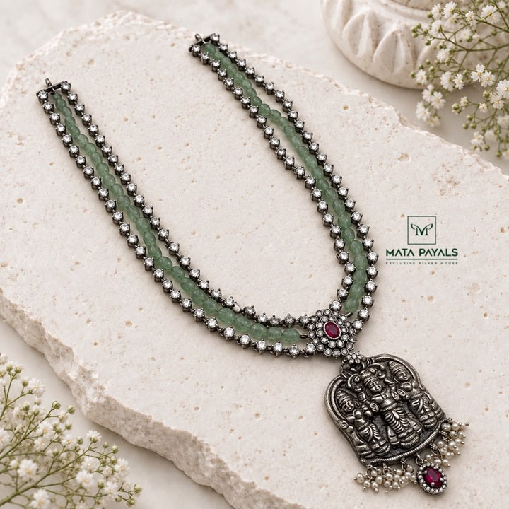 Spectacular Layered Vishnupriya Necklace