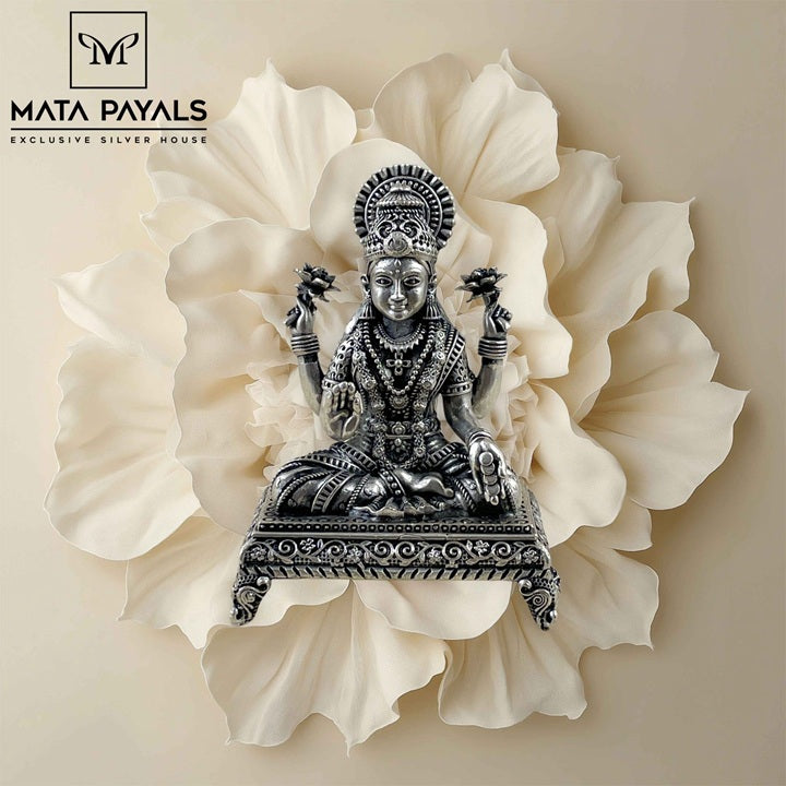 Oxidised Lakshmi Idol