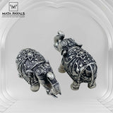 Oxidised Elephant Idol
