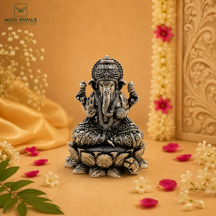 Beautiful Oxidised Ganesha