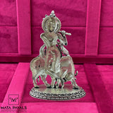 Impressive Oxidised Krishna Idol