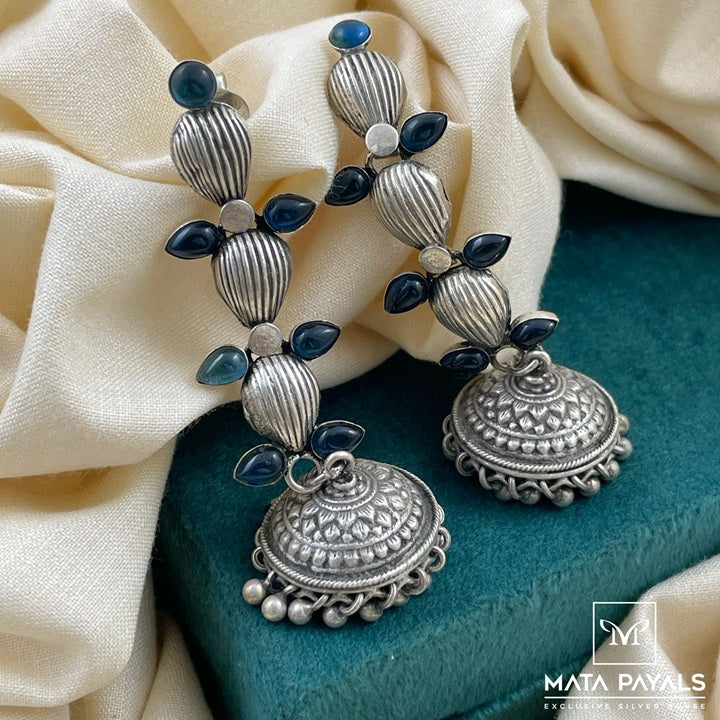 Mandal Oxidised Jumka