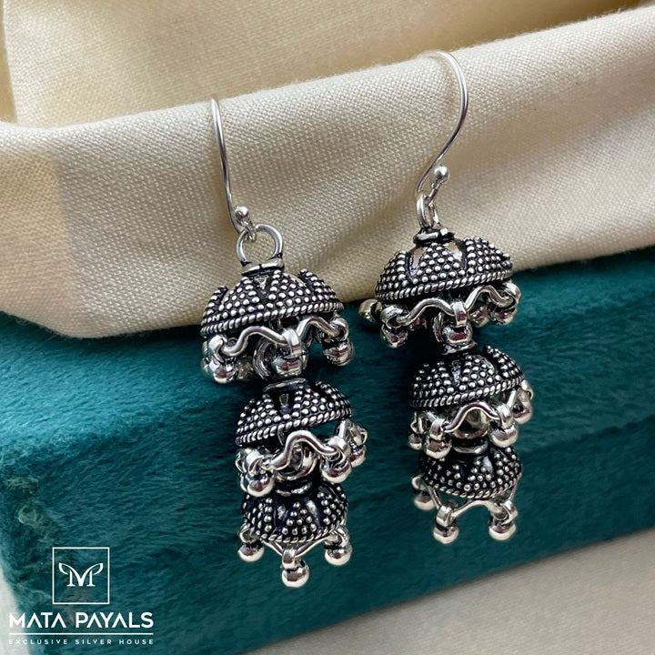 Fancy Oxidised Jumka