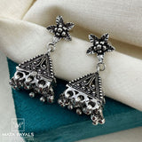 Mesmerizing Oxidised Jumka