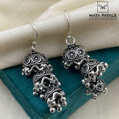Impressive Silver Jumka