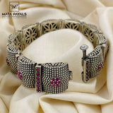 Unique Flexible Silver Kada