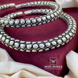 Oxidised Silver Leg Kada