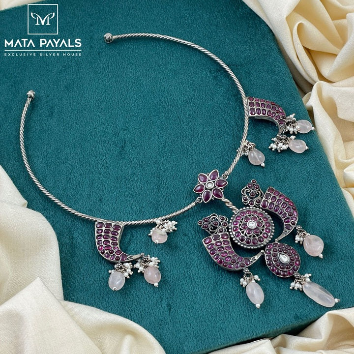 Majestic Oxidised Necklace