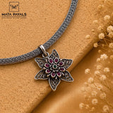 Star Oxidised Necklace