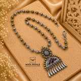 Dual Tone Silver Long Hara