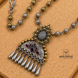 Dual Tone Silver Long Hara