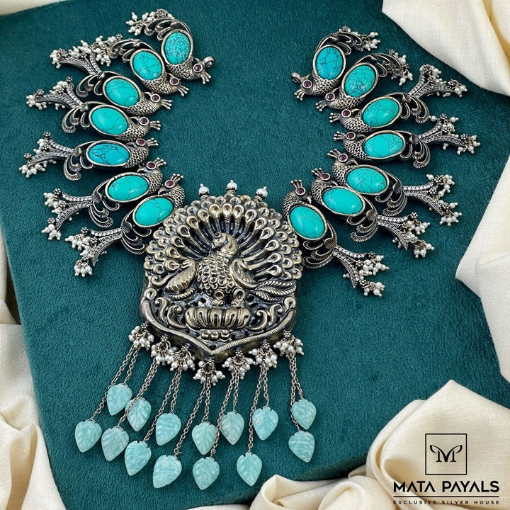 Luxuries Peacock Precious Necklace
