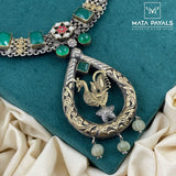 Peacock Dual Plated Necklace