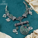 Mesmerizing Birdie Oxidised Necklace