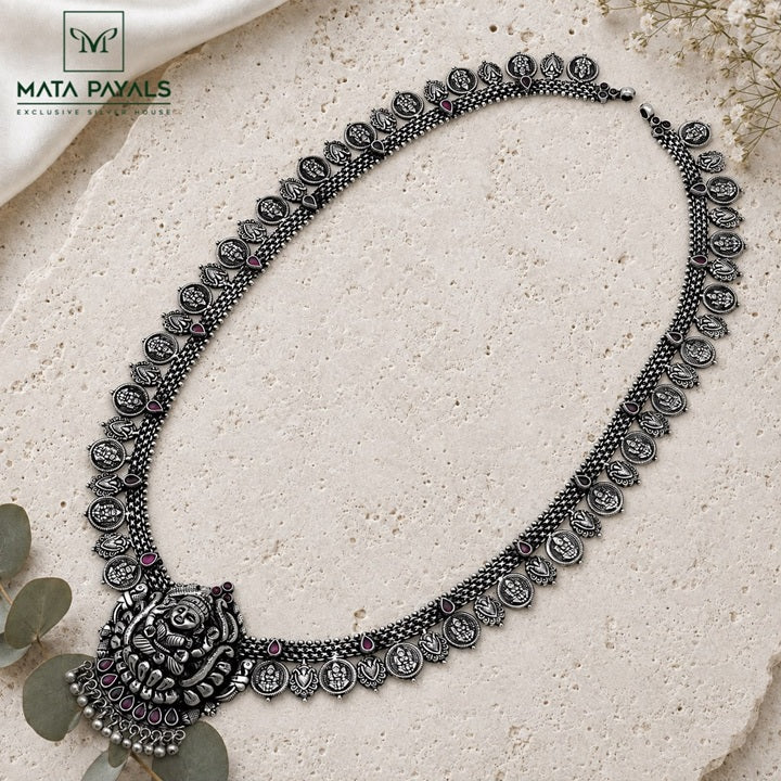 Traditional Lakshmi Oxidised Hara
