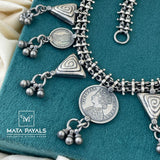 Victoria Dollar Oxidised Long Hara