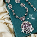 Mesmerizing Shanku Floral Oxidised Hara