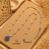 Simple Floral Pendant Chain