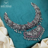 Mesmeric Devi Lakshmi Oxidised Necklace