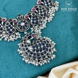 Classic Blue Peacock Necklace