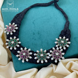 Classy Floral Braided Thread Designed Choke