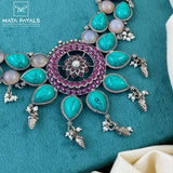 Oxidised Turquoise Necklace