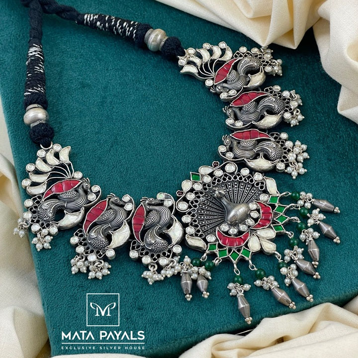 Exotic Kundan Peacock Necklace