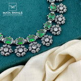 Impressive Oxidised Necklace