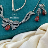 Spellbound Marcasite Oxidised Necklace Set